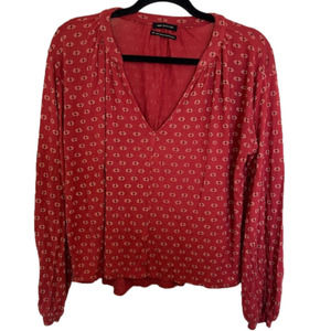 𝅺Urban Outfitters V Neck Pattern Shirt Women’s Size Small